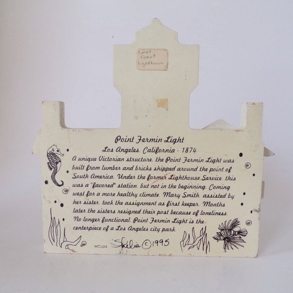 Shelia 1995 Wood Cut Out Houses Point Fermin Light L.A. California  3003 - Picture 7 of 8
